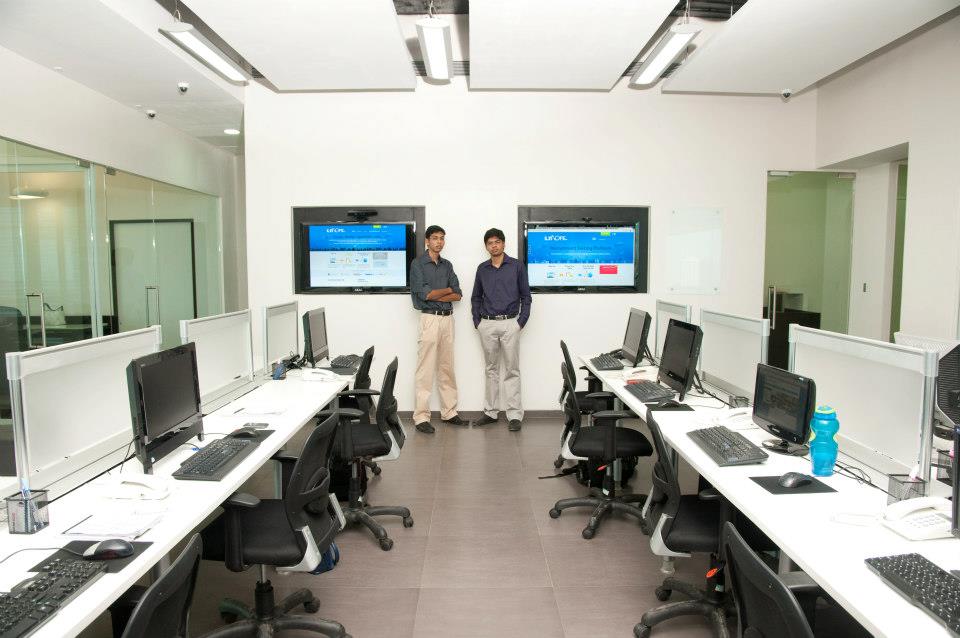 The brothers at their new office in Mumbai