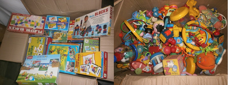 Collection drives across schools and corporates