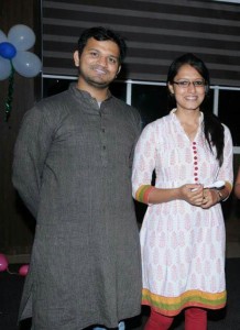Santosh More and Khushb oo Avasthi