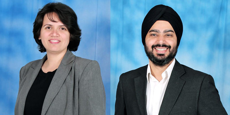 Upasana Taku and Bipin Preet (Co-founders of MobikWik