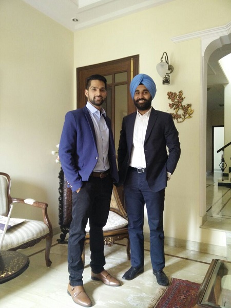 The founder duo - Alekh and Mehtab