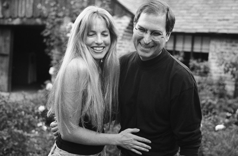 Steve and Lauren jobs met at Stanford when she was earning her MBA.