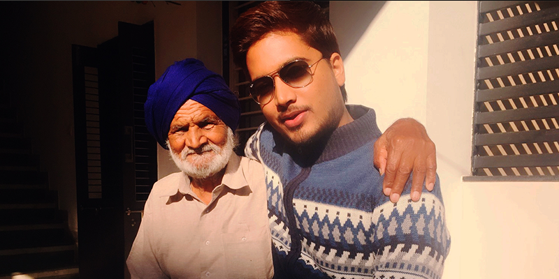 Kuldeep with his father