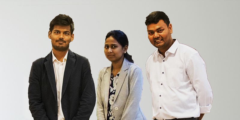 (L-R) Ashutosh Mishra, Snigdha Mishra and Chandan Singh