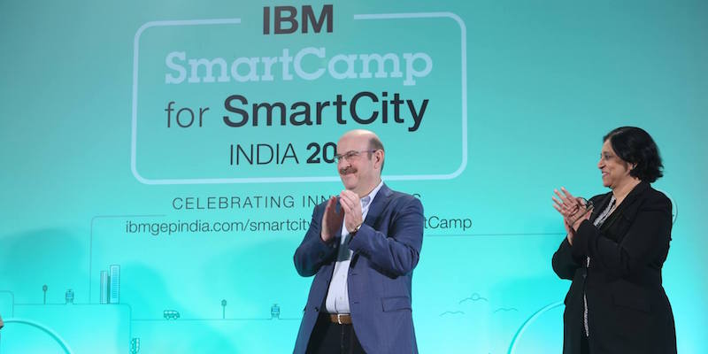 Guests of honour John Gallagher, IBM Global Head of Programatic and Performance Marketing, and Vanitha Narayanan, MD, IBM India Pvt Ltd