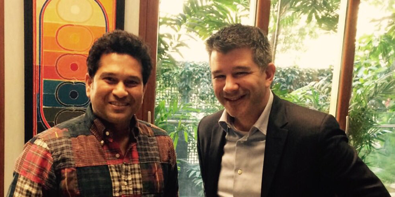 Travis with Sachin Tendulkar